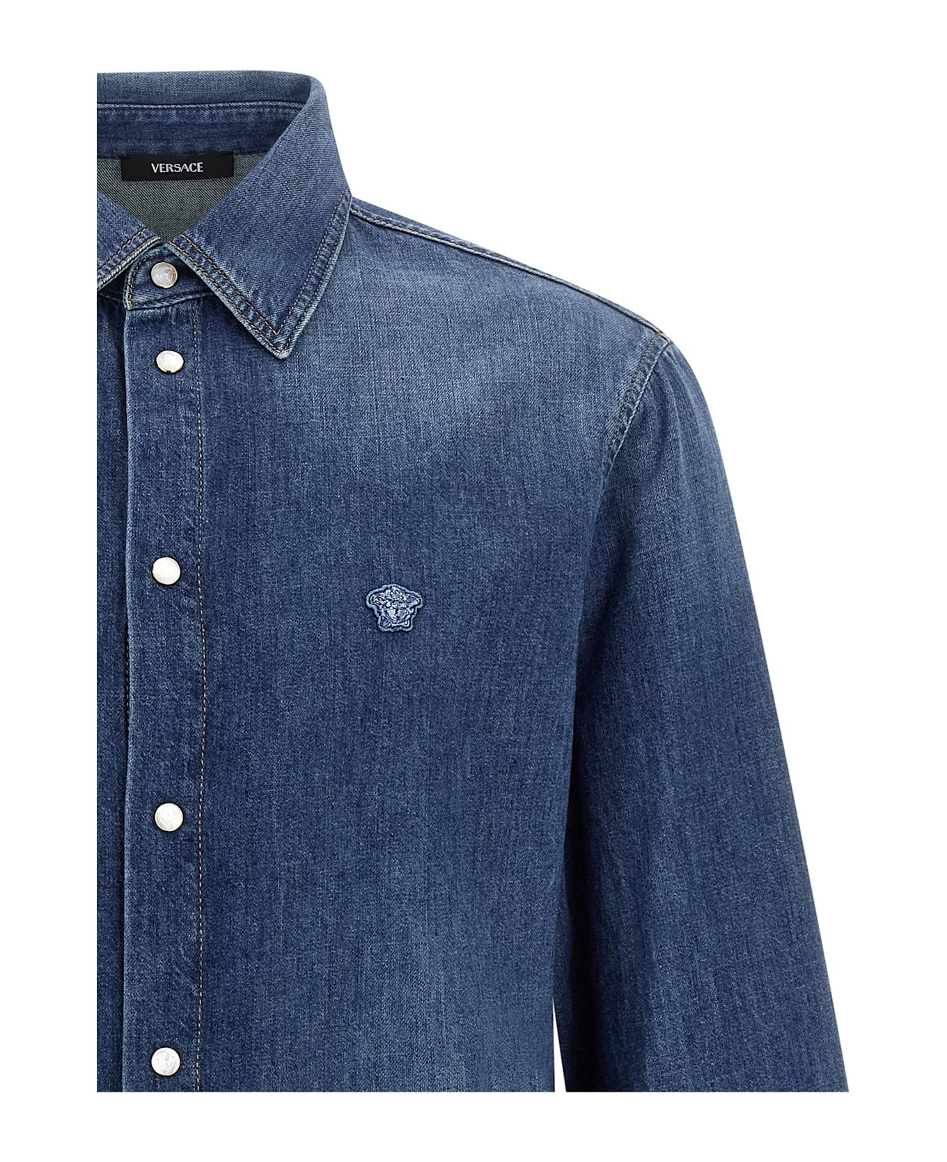'medusa' Patch Shirt - 3