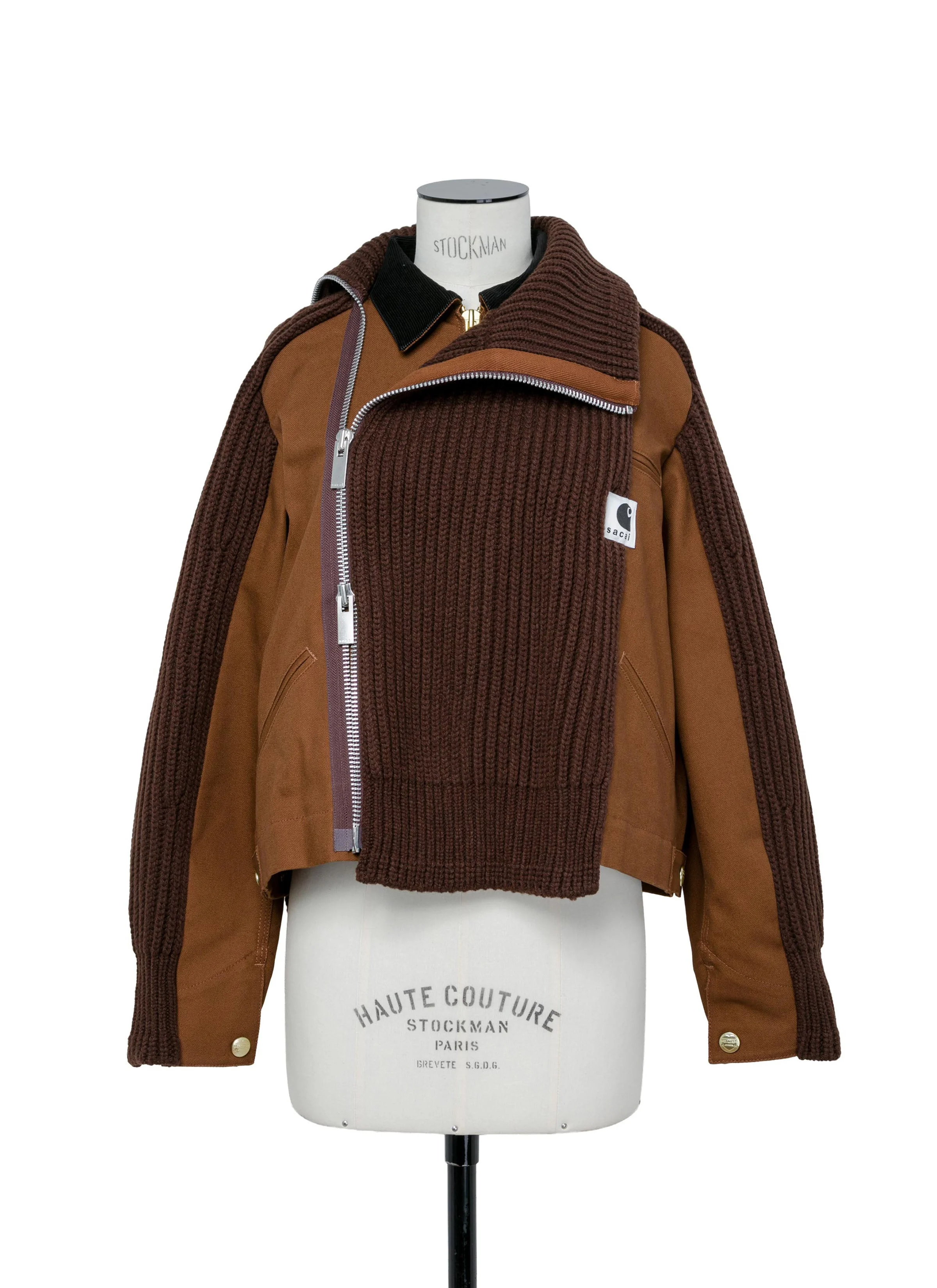 sacai Carhartt WIP Duck x Wool Knit Blouson | REVERSIBLE