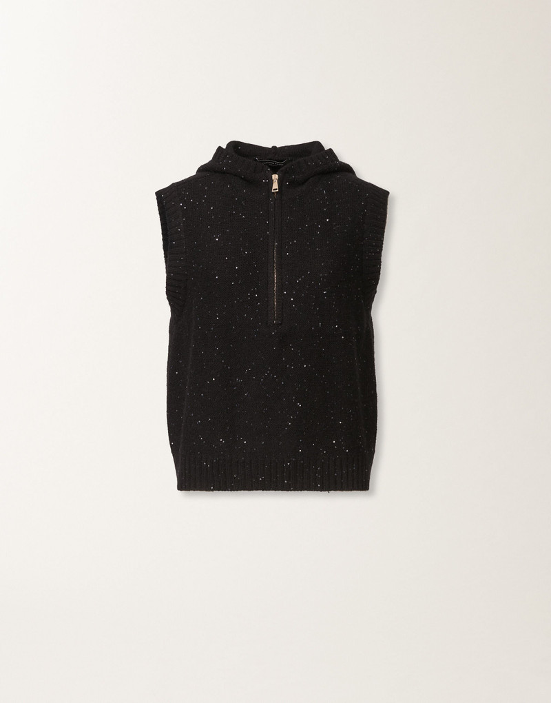 Platinum vest with sequins 1