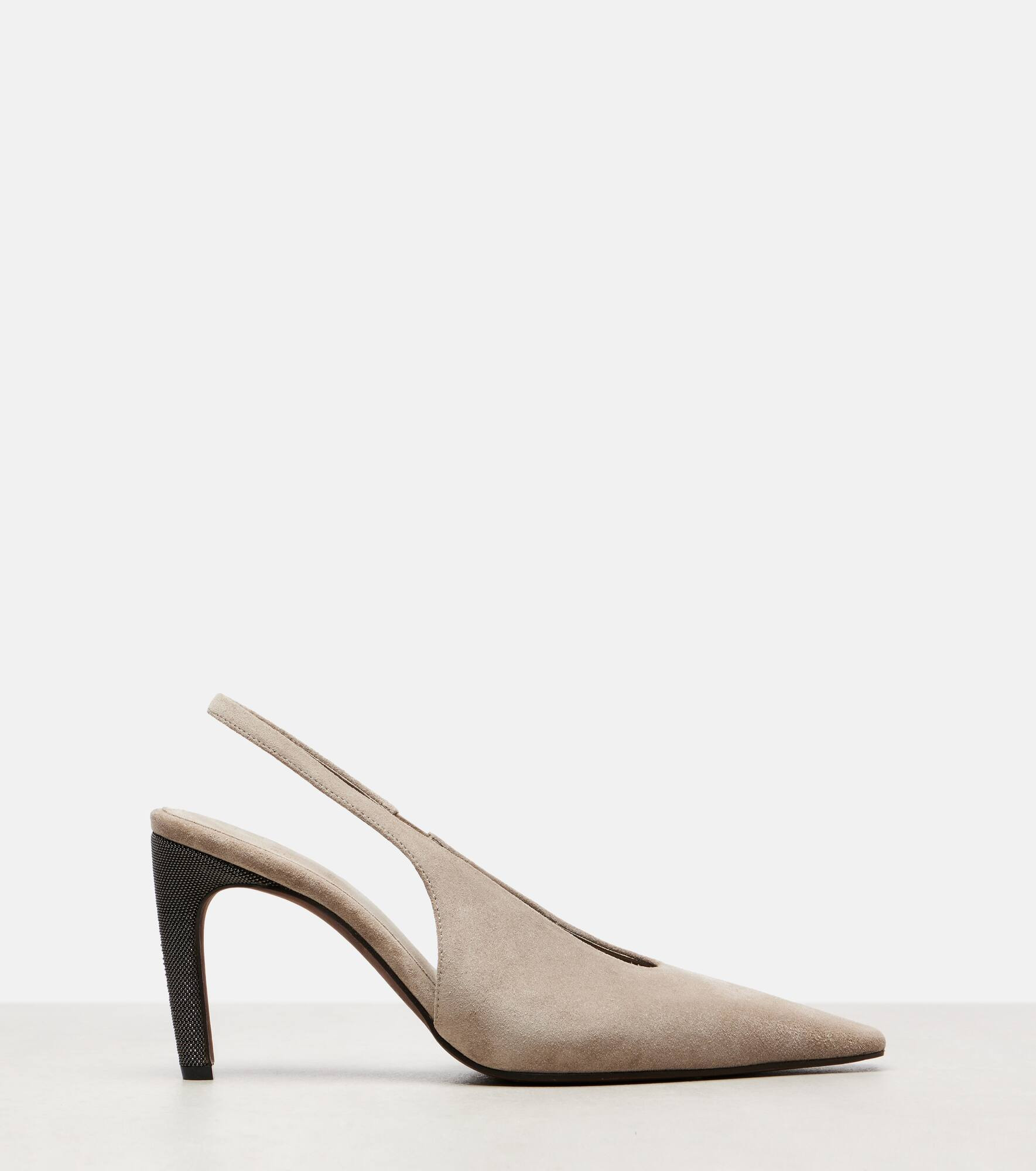 80 Monili suede slingback pumps - 4