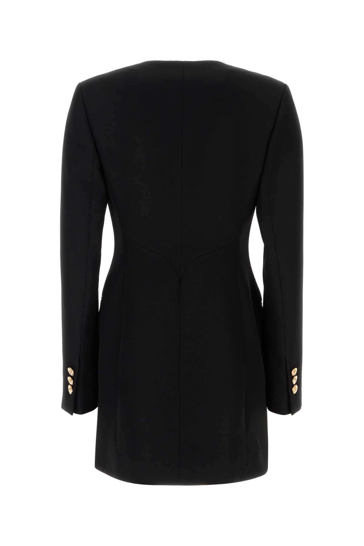 Versace Women Black Wool Blazer Dress - 2