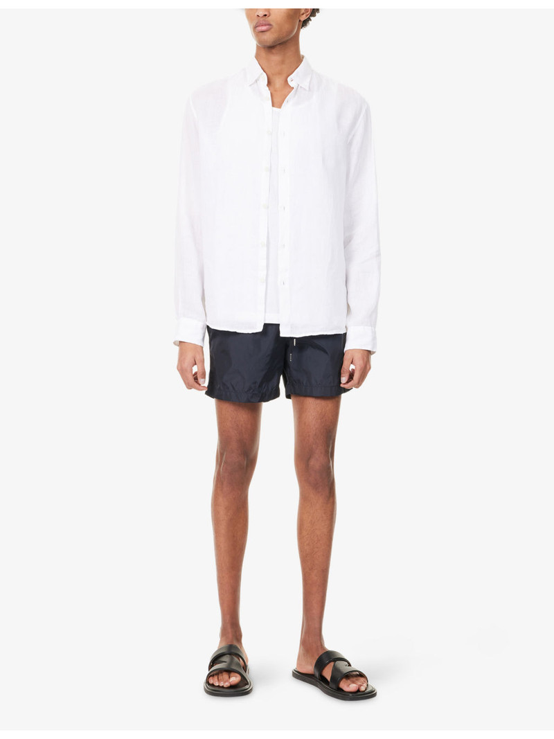 Moncler Brand-Patch Drawstring Swim Shorts outlook