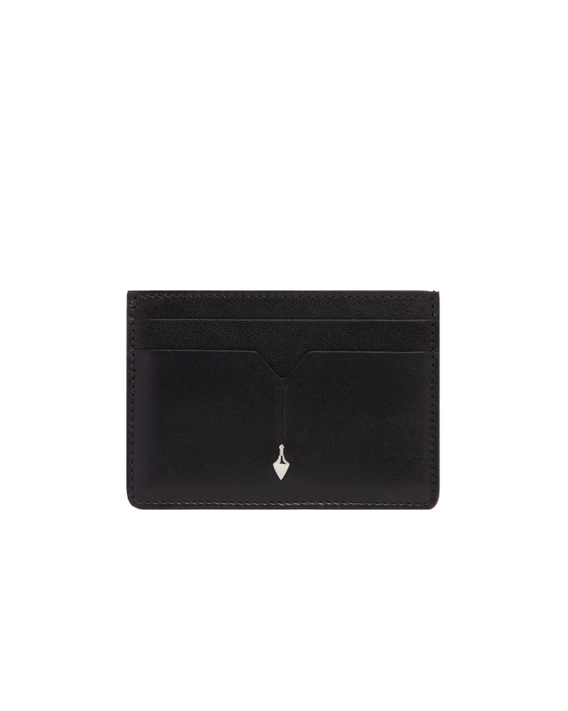 JACQUES MARIE MAGE Black Leather Card Holder outlook