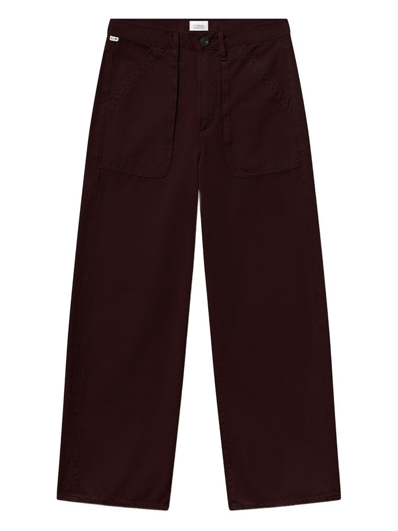 cargo-pockets wide-leg jeans 1