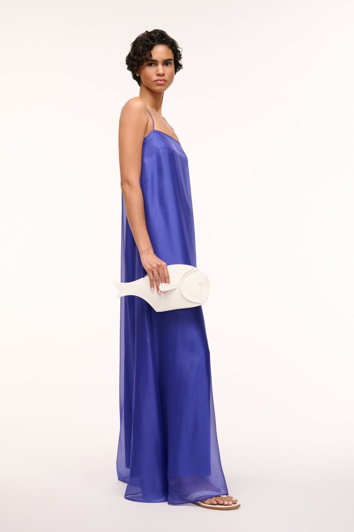 STAUD PESCE LEATHER CLUTCH PAPER - 2