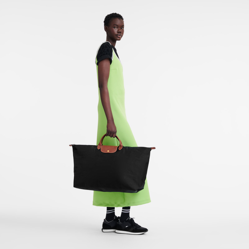 Longchamp Le Pliage Original L Travel bag Black - Recycled canvas outlook