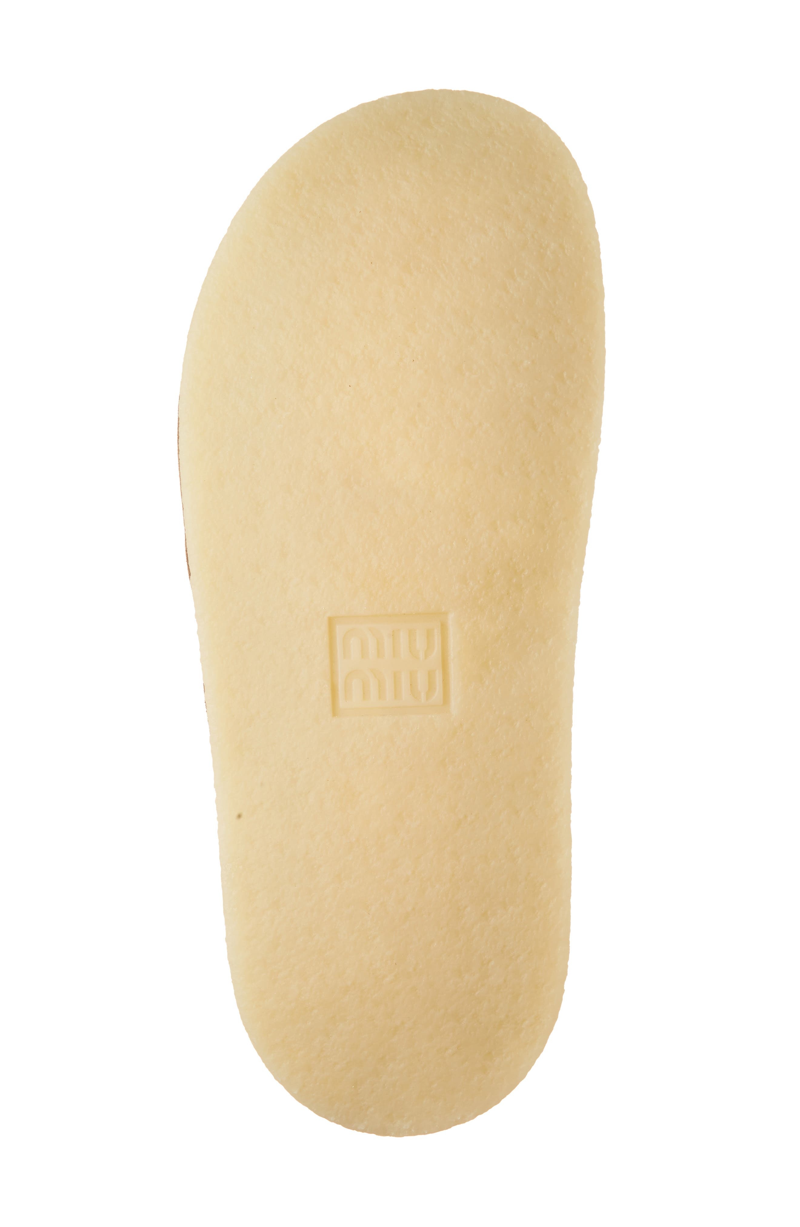 Miu Miu Shearling Tassel Slipper in Cacao at Nordstrom - 6