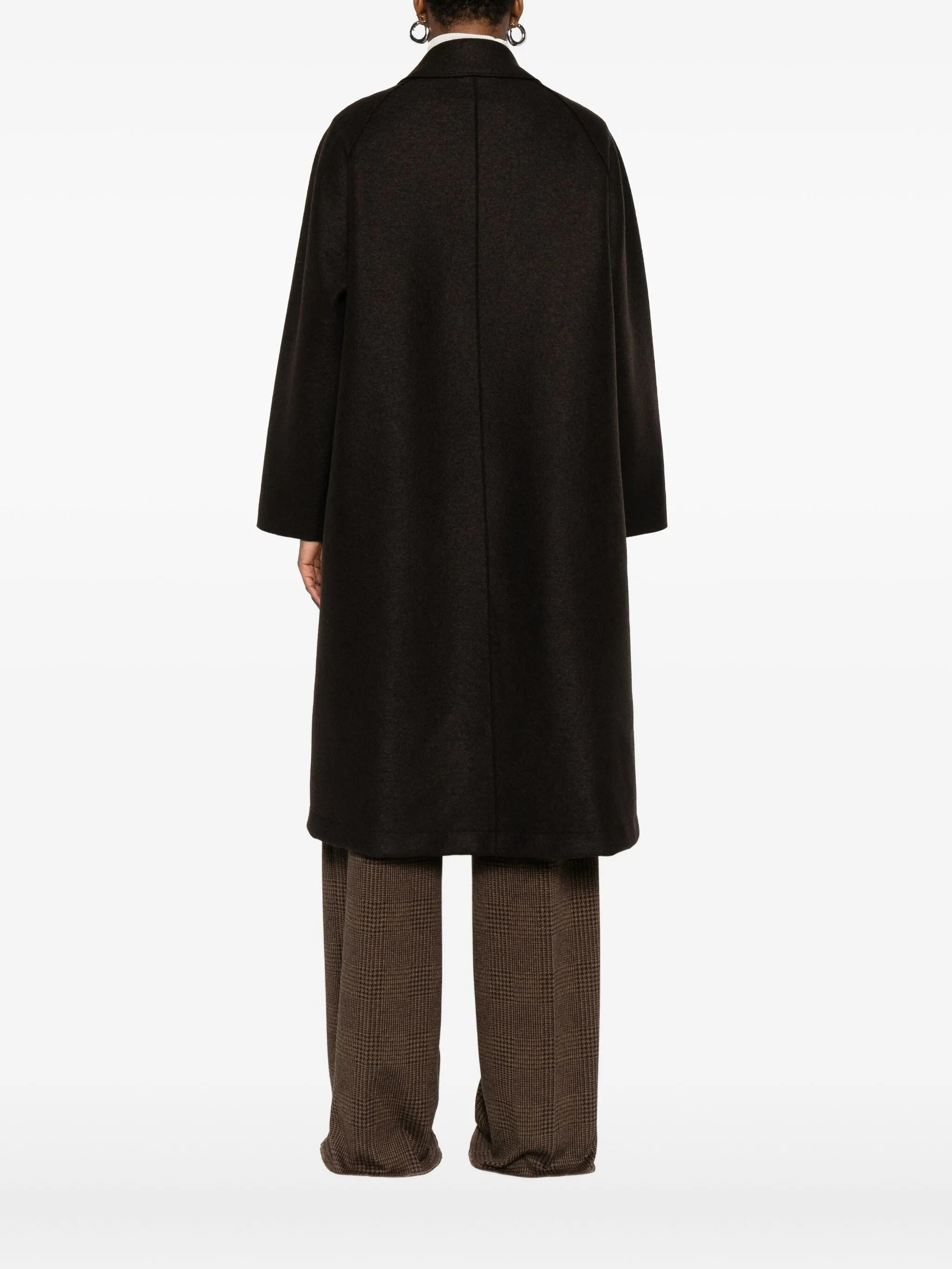 Harris Wharf London Balmacaan Button-front Raglan-sleeve Coat - 5