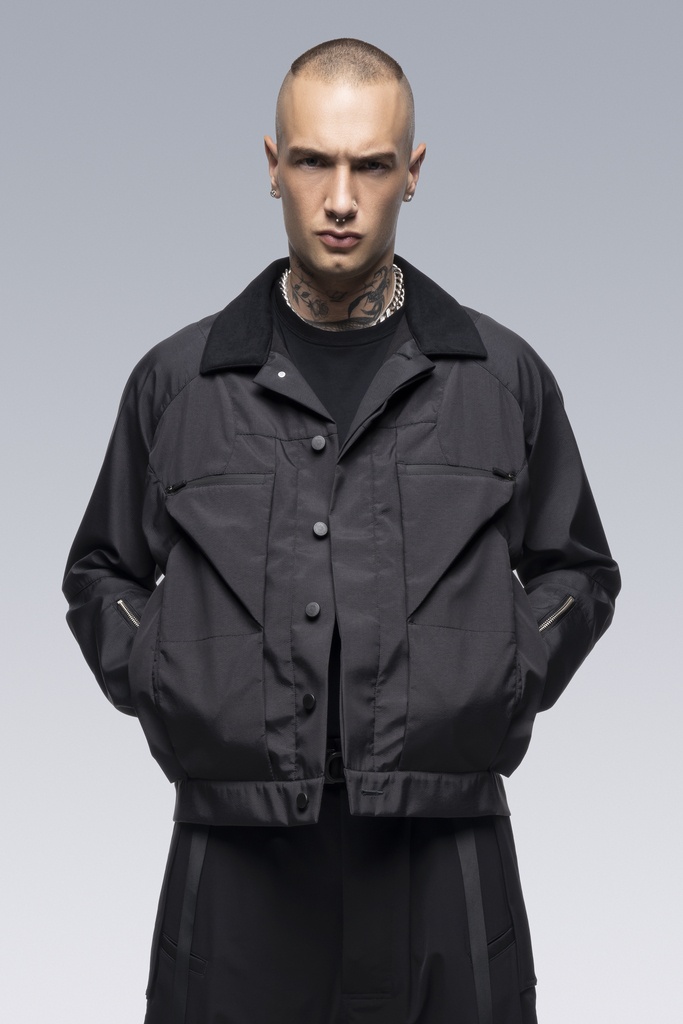 J86-GTB Composite Nylon Work Jacket Black - 7