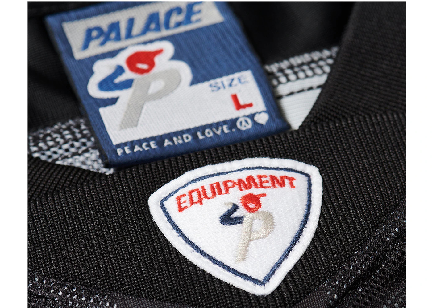 Palace Meshy Stripe Jersey Black - 3