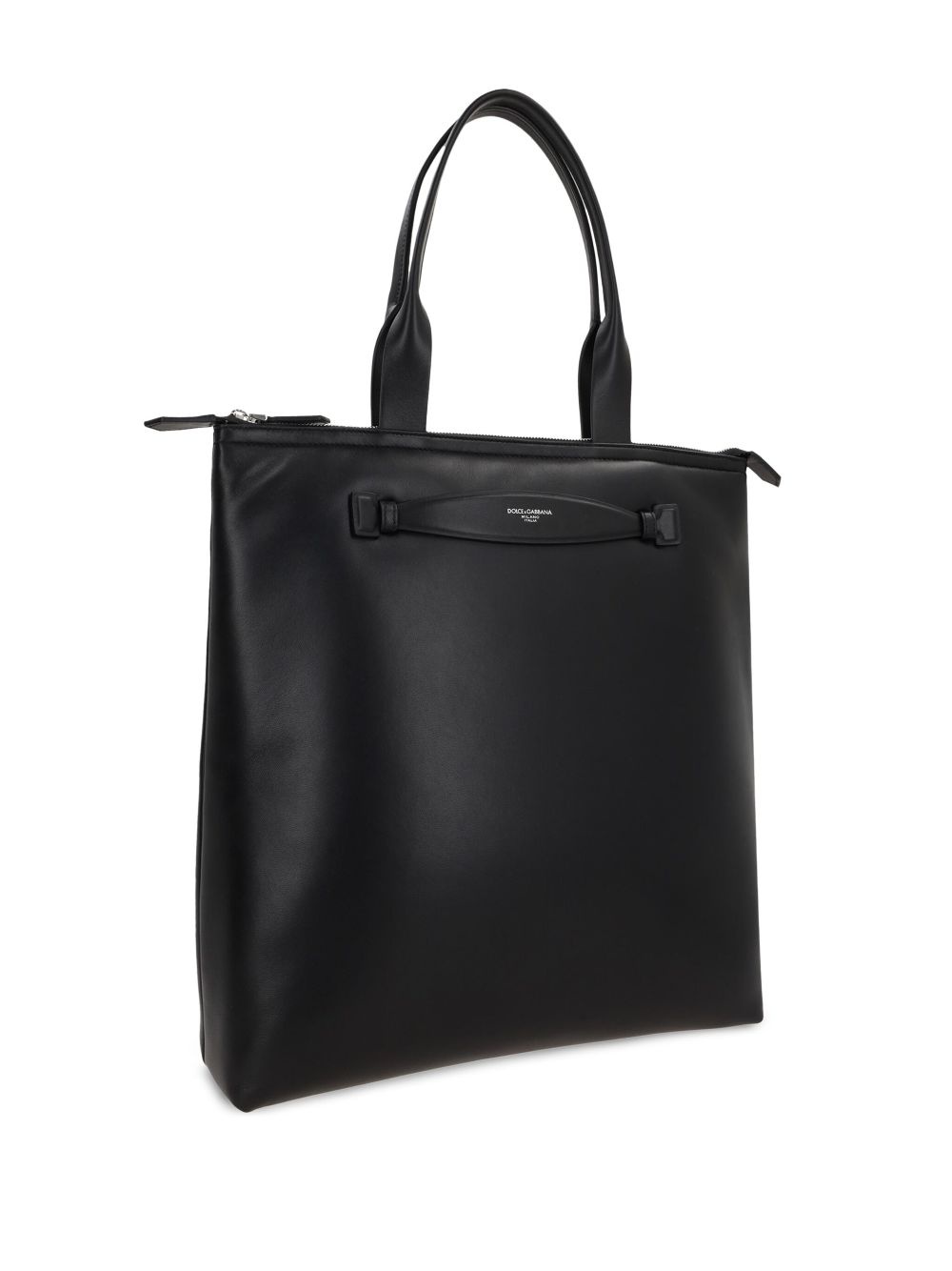 leather tote bag - 3