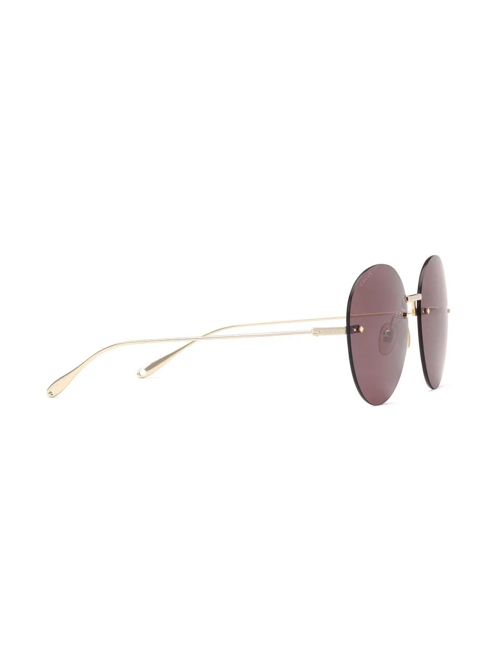 frameless round sunglasses - 2