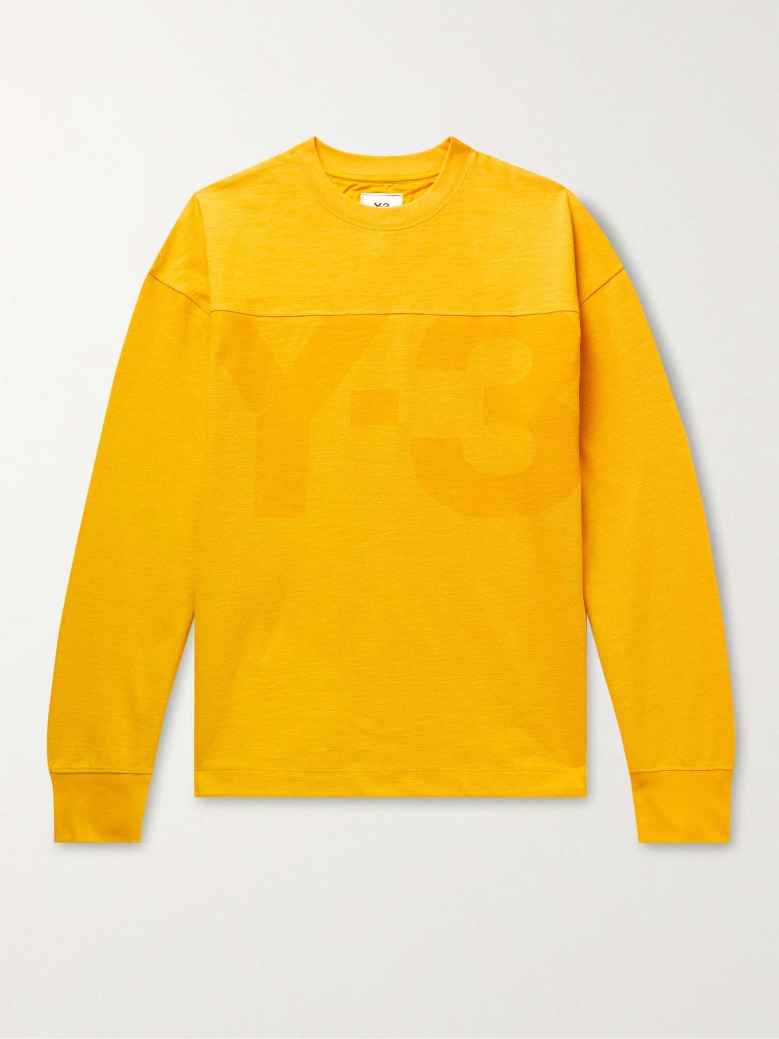 Oversized Logo-Print Cotton and Linen-Blend Piqué Sweatshirt - 1