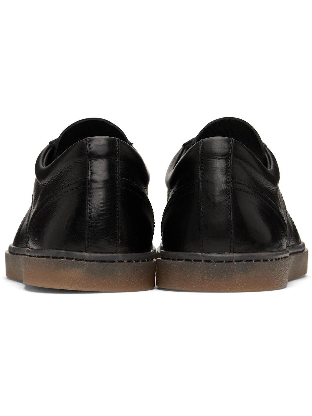 Black Linoleum Laced Up Sneakers - 2