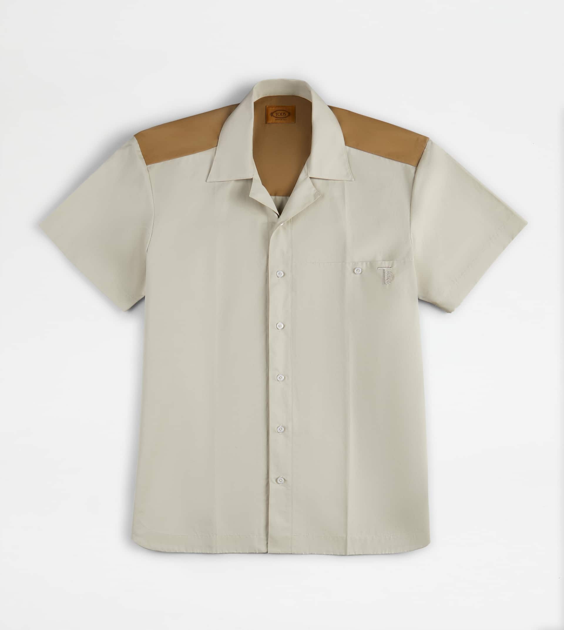 BOWLING COLLAR SHIRT - OFF WHITE - 1