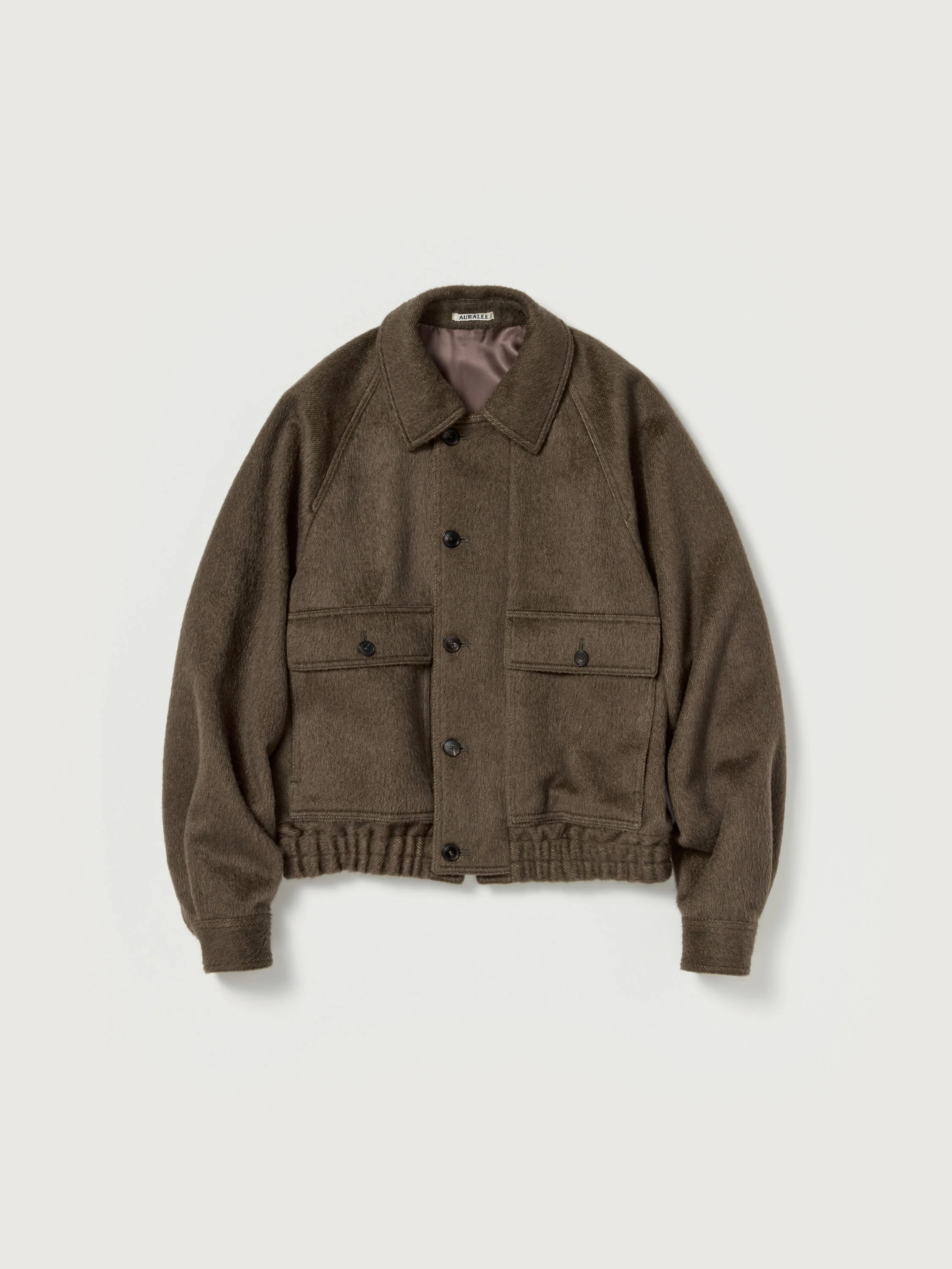 HAIRY WOOL MOHAIR CHAMBRAY BLOUSON - 1