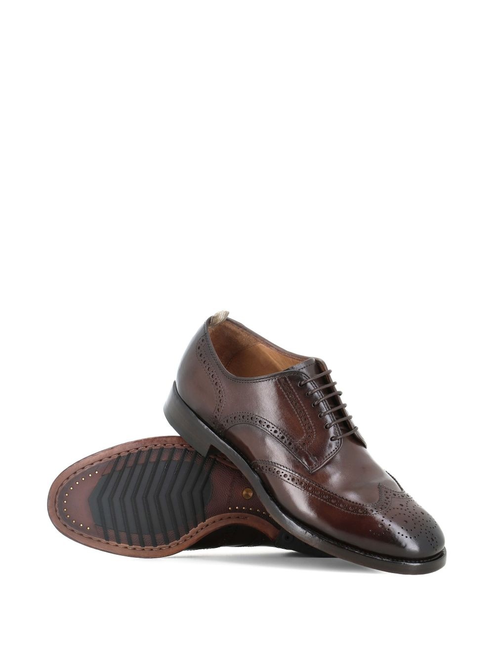 perforated leather shoes - 3