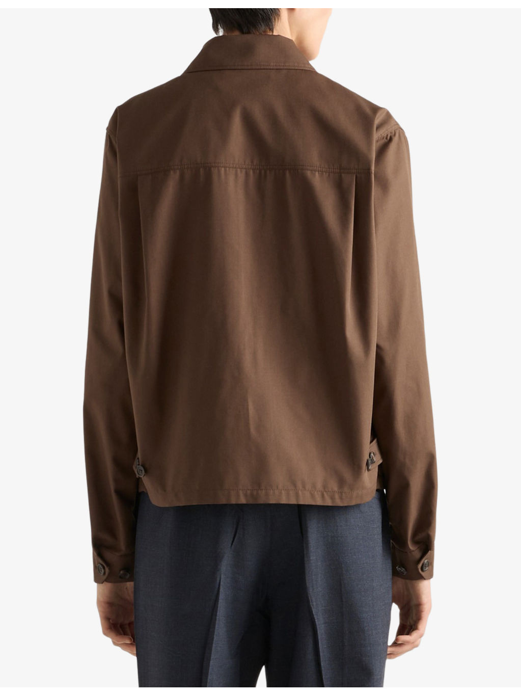 Branded-print side-pocket woven jacket - 4