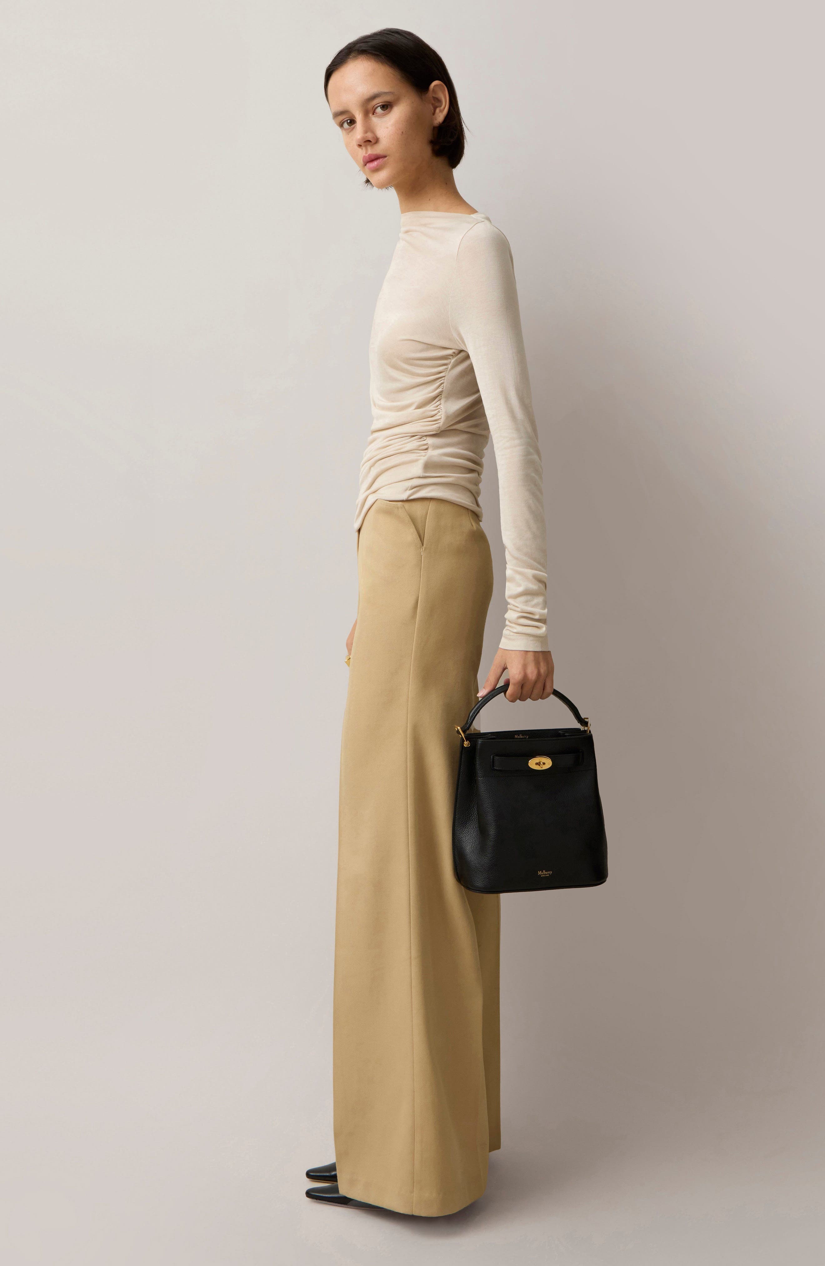 Mulberry Small Islington Classic Leather Bucket Bag in Black at Nordstrom - 8