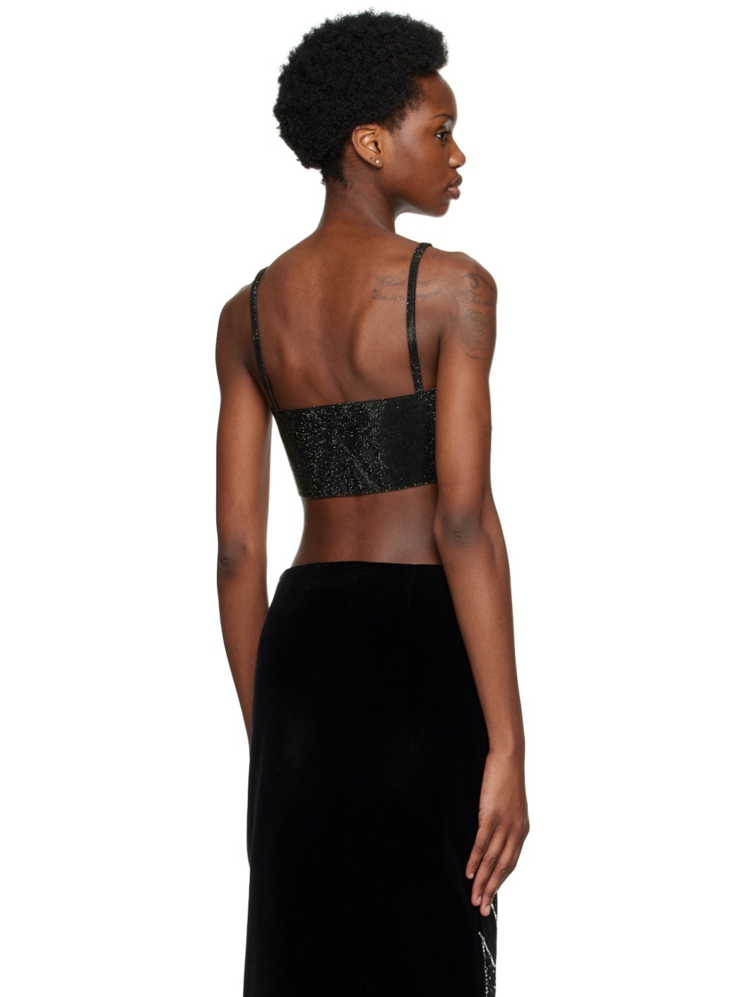 Black Rhinestone Camisole - 3