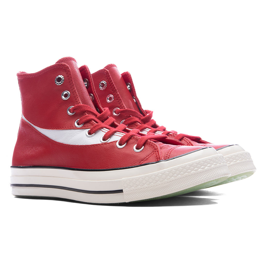 CONVERSE X COCA-COLA CHUCK 70 LEATHER - RACING RED/EGRET/BLACK - 2