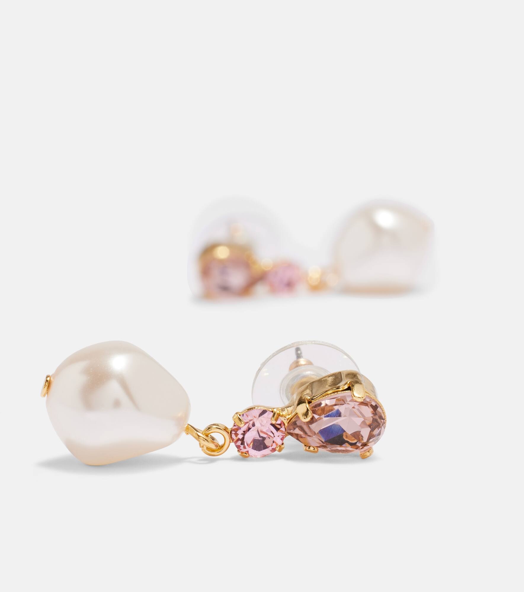 Kristina gold-plated drop earrings - 4