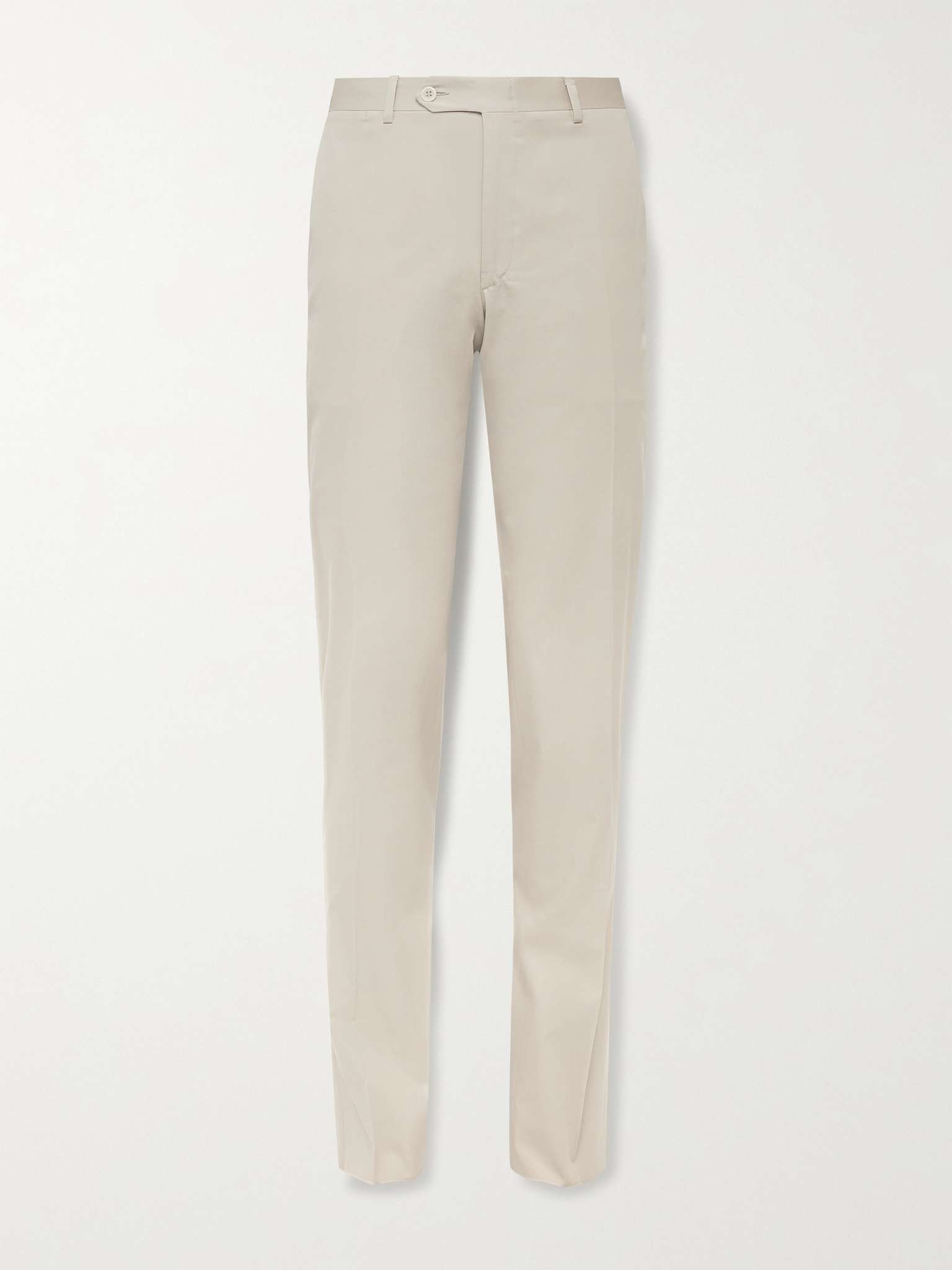 Slim-Fit Cotton-Blend Twill Suit Trousers - 1