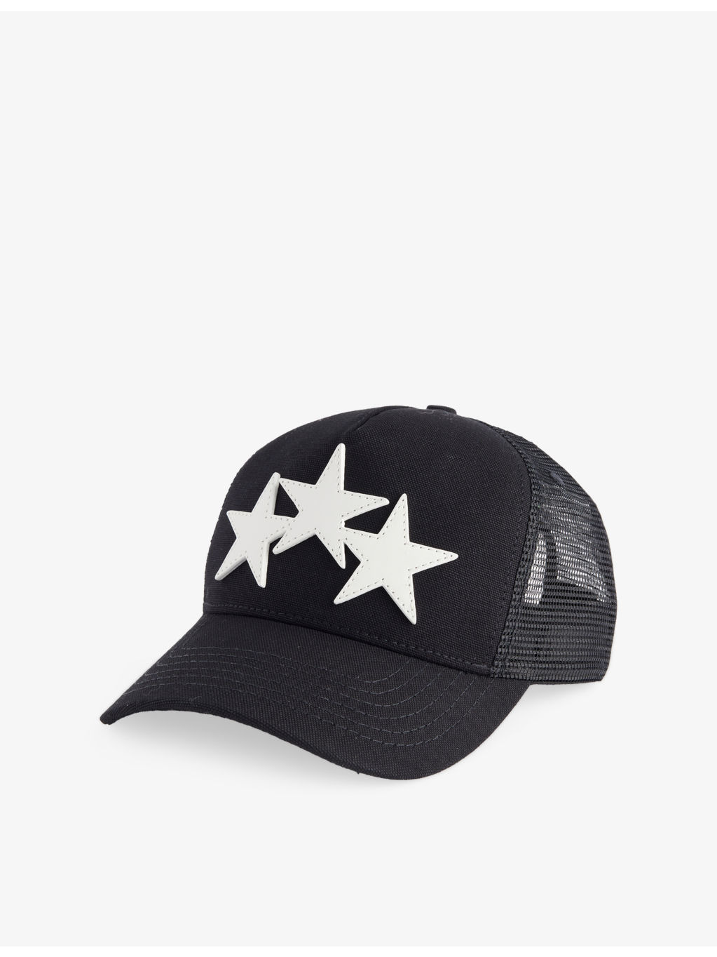 3 Star Mesh Cotton Trucker Cap - 1