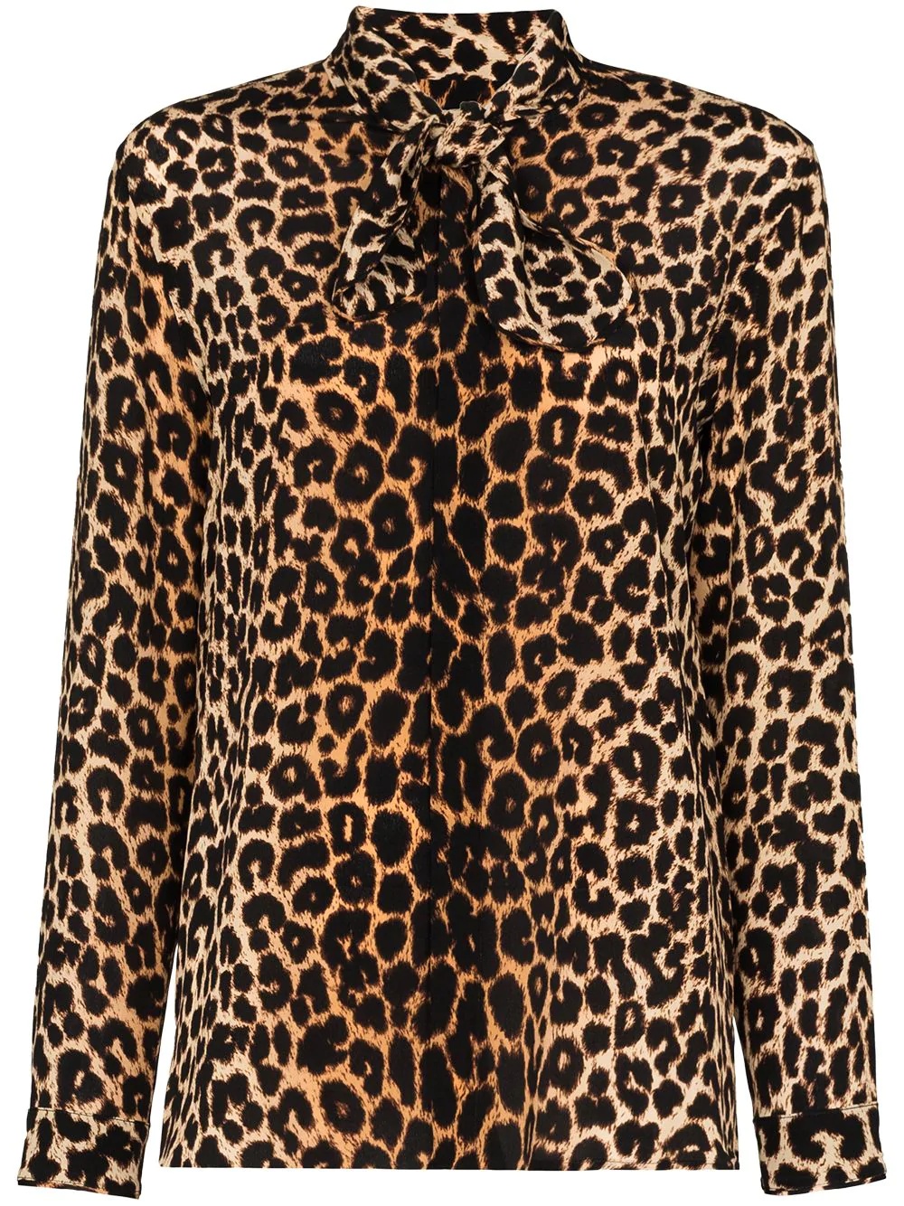 leopard print blouse - 1