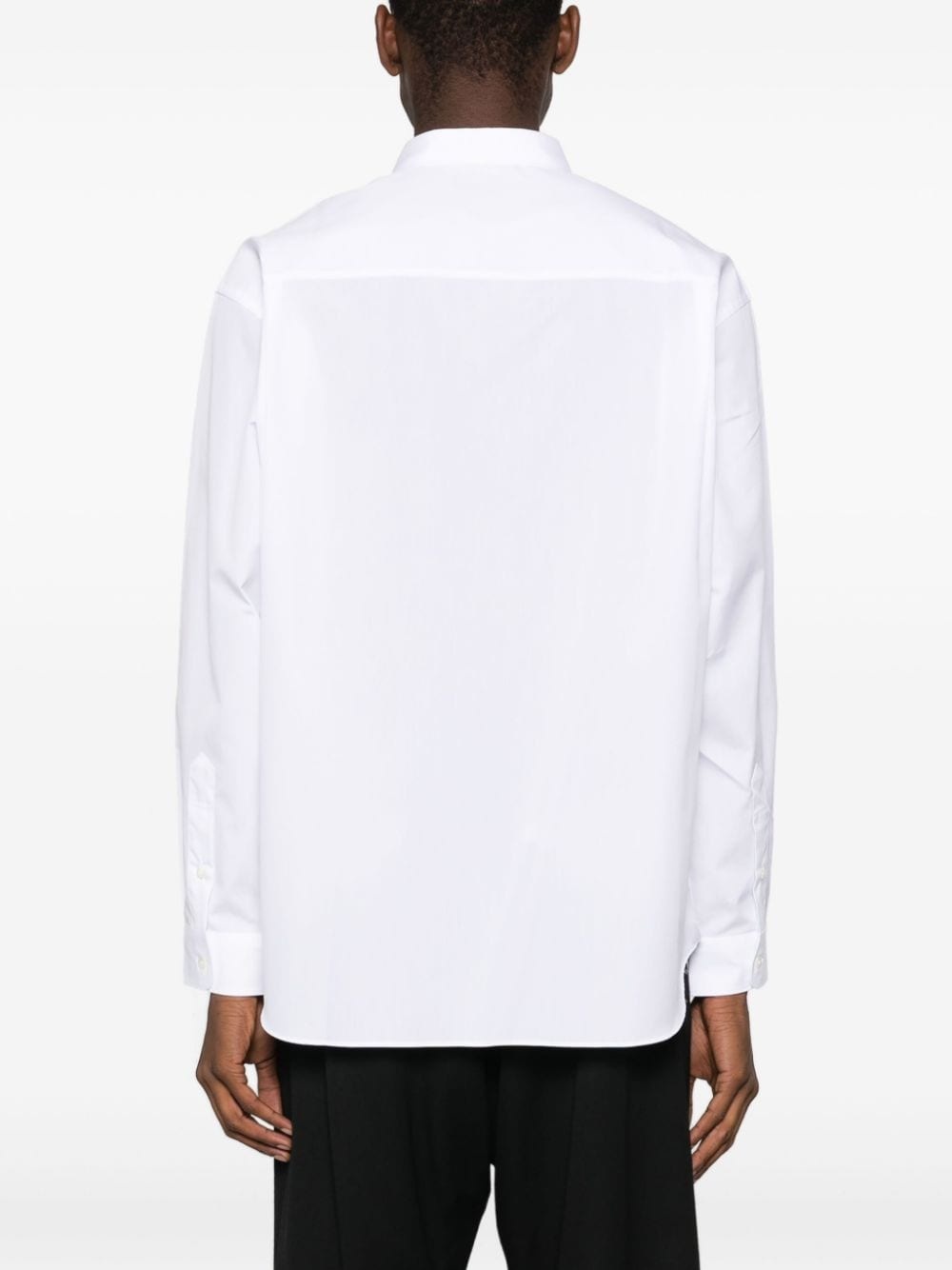 logo-print cotton shirt - 4