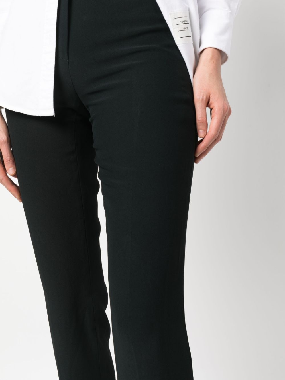 cropped straight-leg trousers - 5