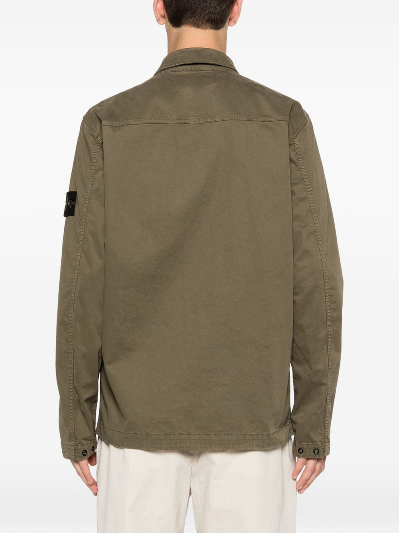 Compass logo-patch shirt 4