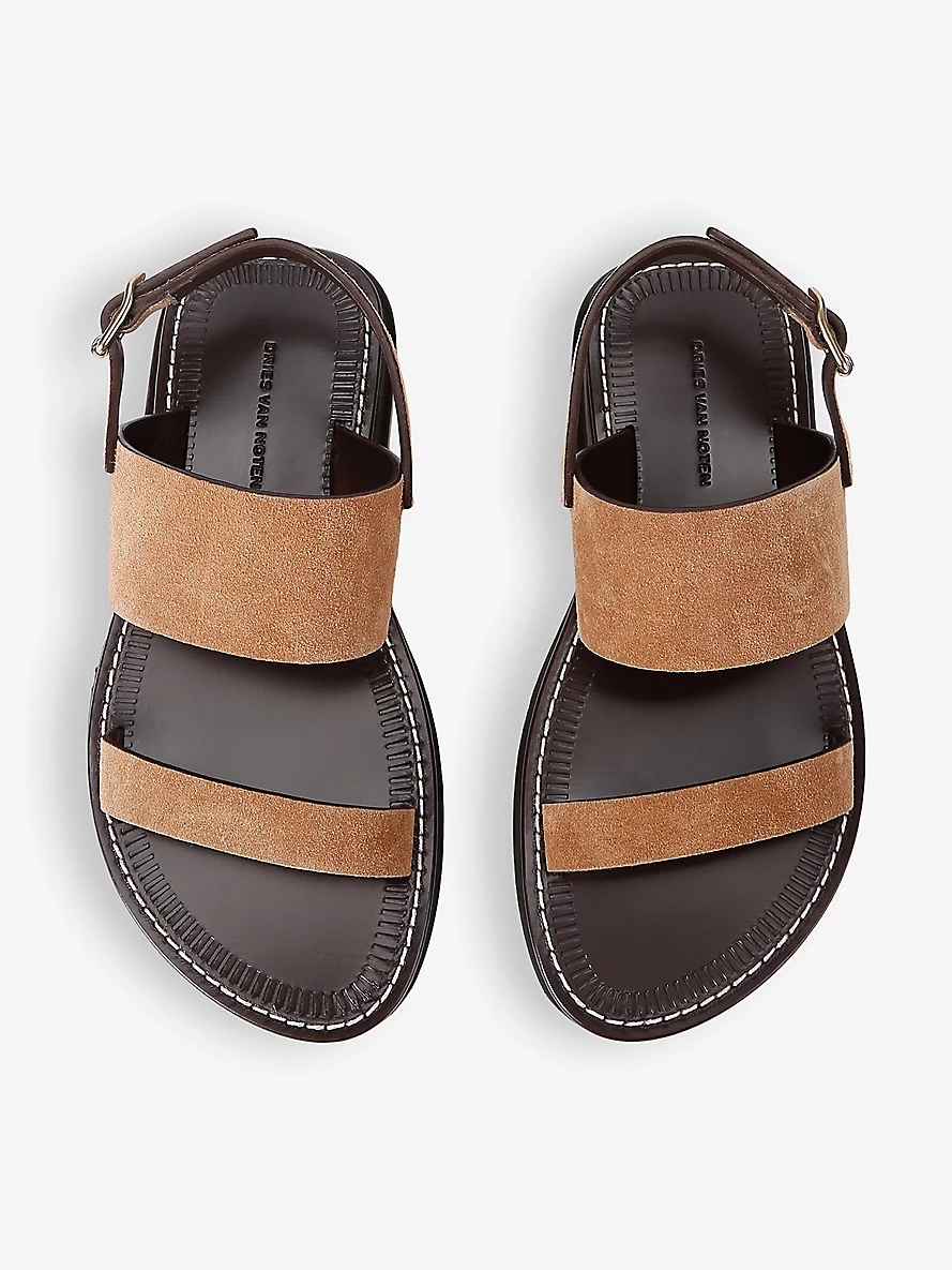 Open-toe leather sandals - 2
