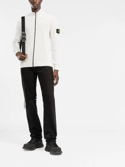 Stone Island high-neck cardigan outlook