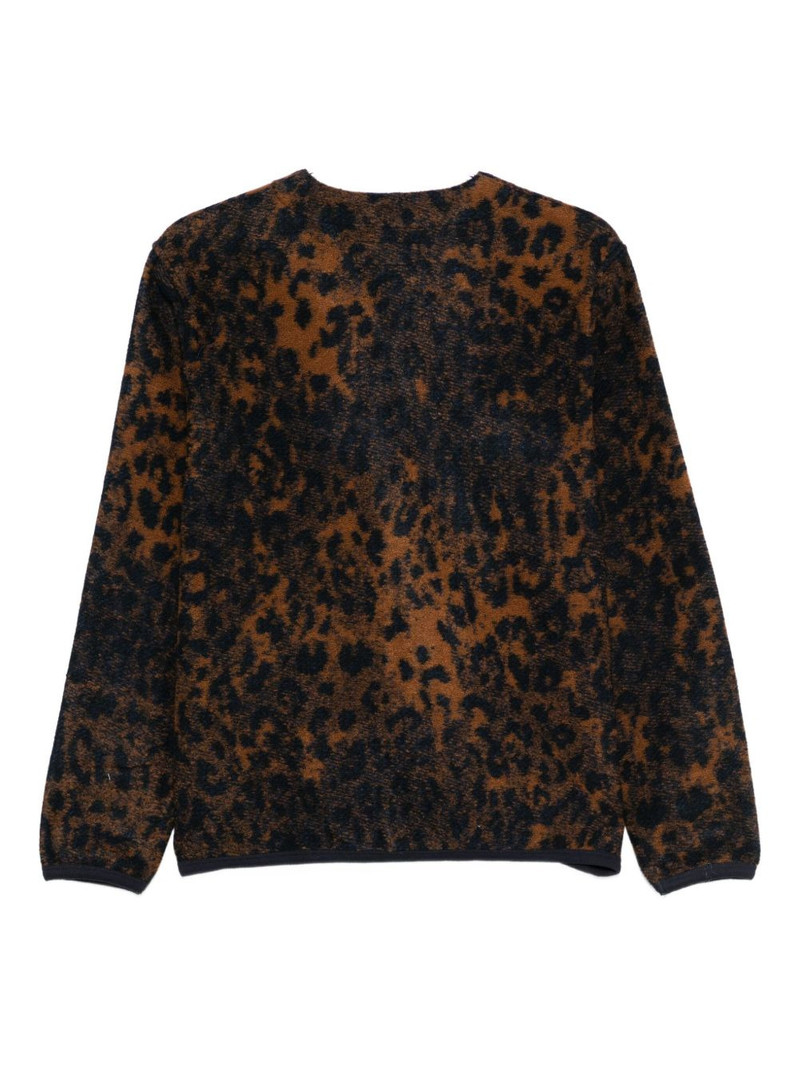 Universal Works animal-pattern cardigan outlook