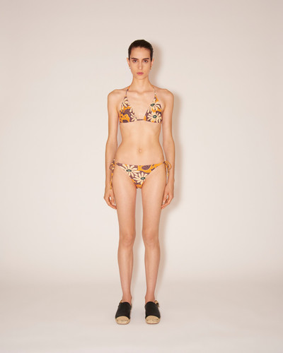 Nanushka JULIE - Matte-stretch floral tie bikini briefs - Orange outlook