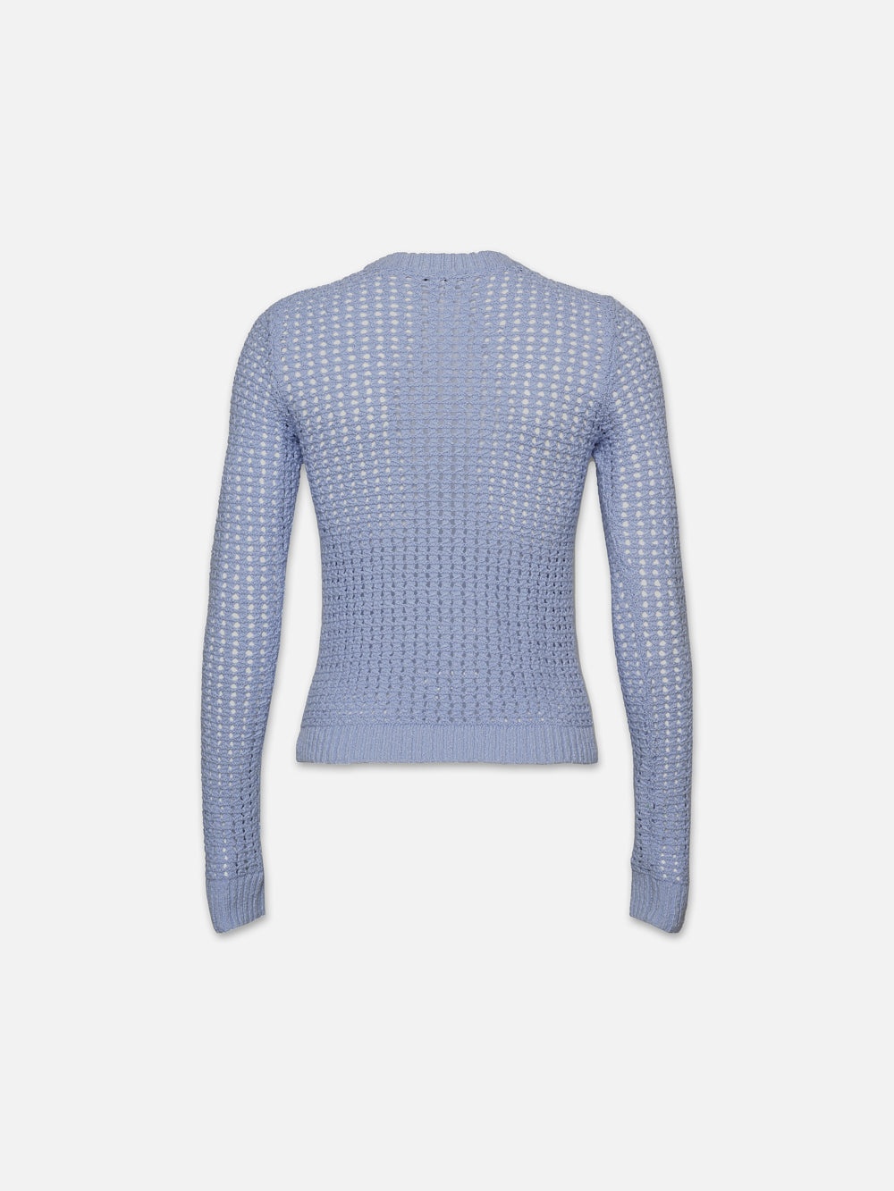 Tape Yarn Shrunken Crew in Light Blue - 4