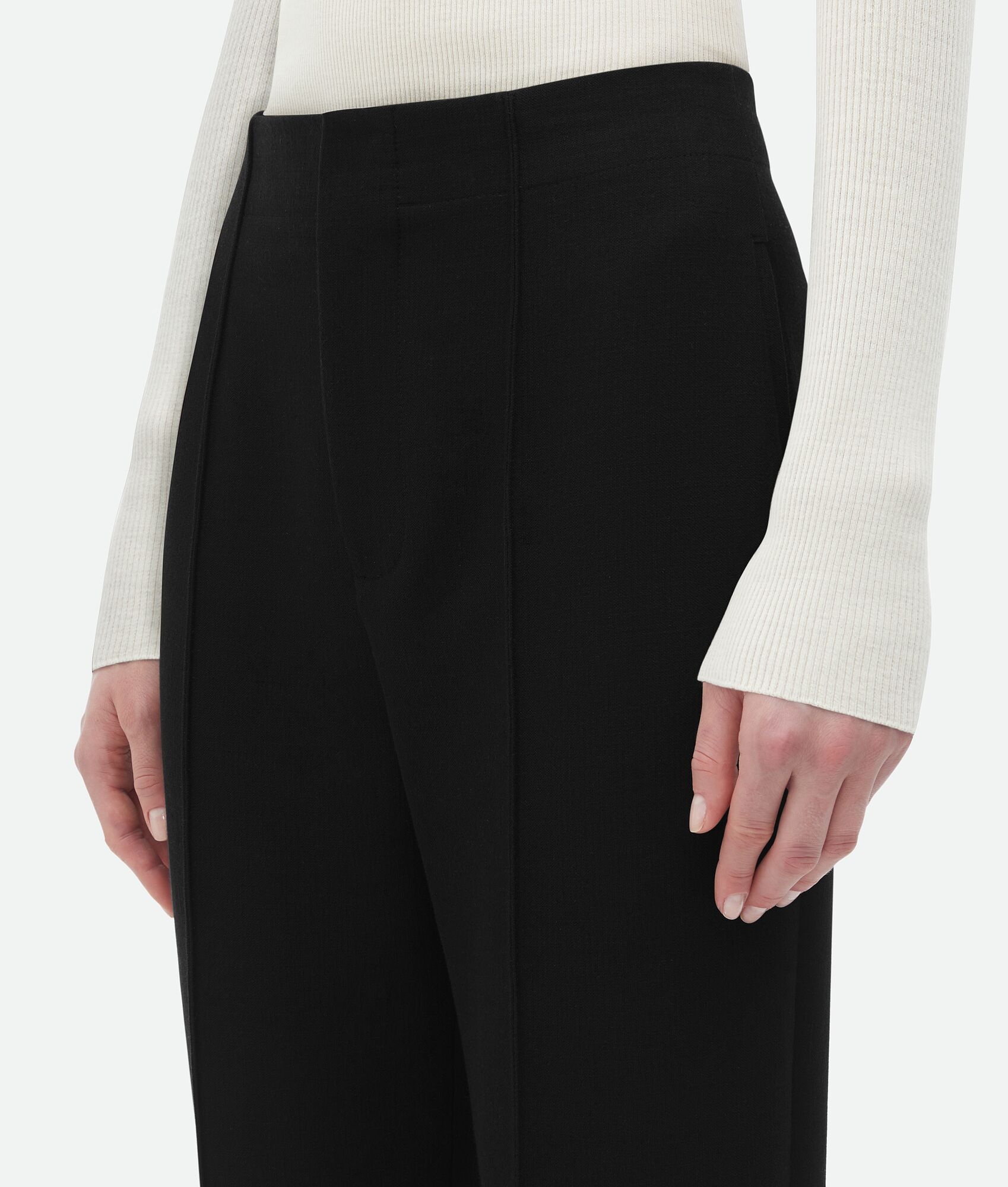 Structured Cotton Stirrup Pants - 5
