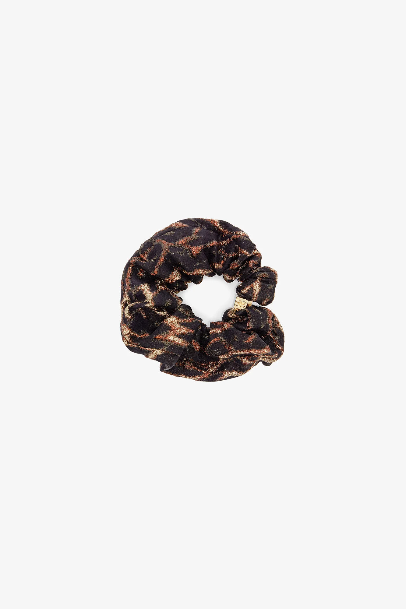 METALLIC PRINTED SCRUNCHIE - 1
