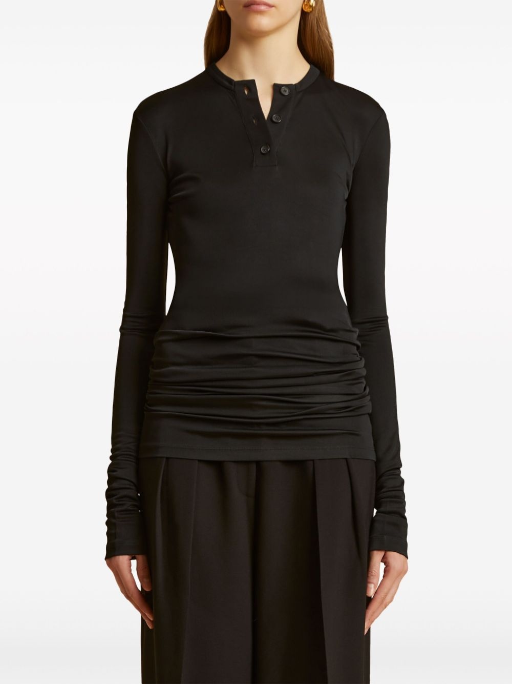 The Byron gathered-detail polo shirt - 6