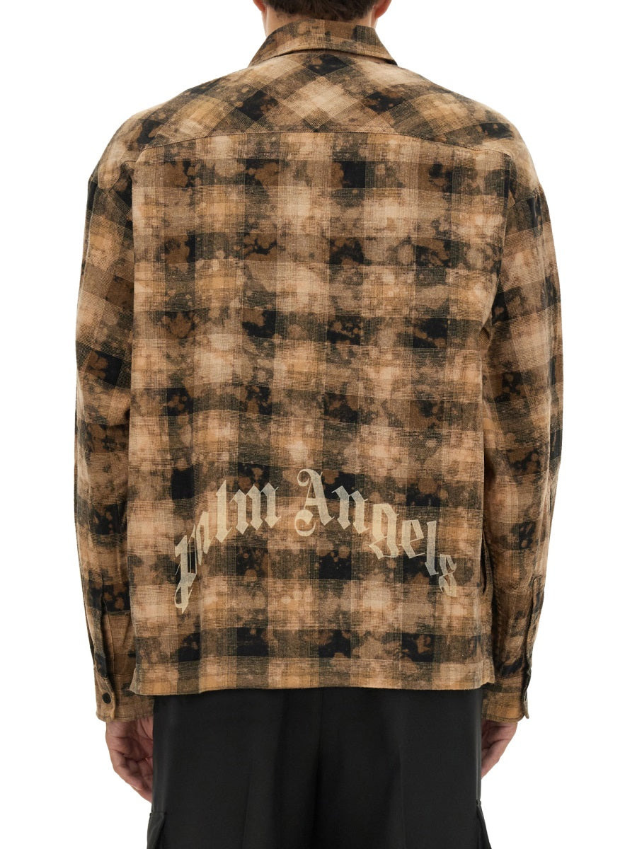 Palm Angels Men Plaid Shirt - 3