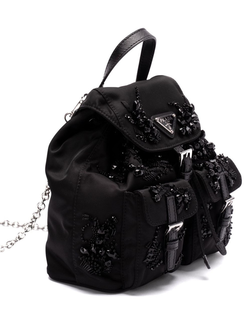 enamel triangle-logo backpack 3