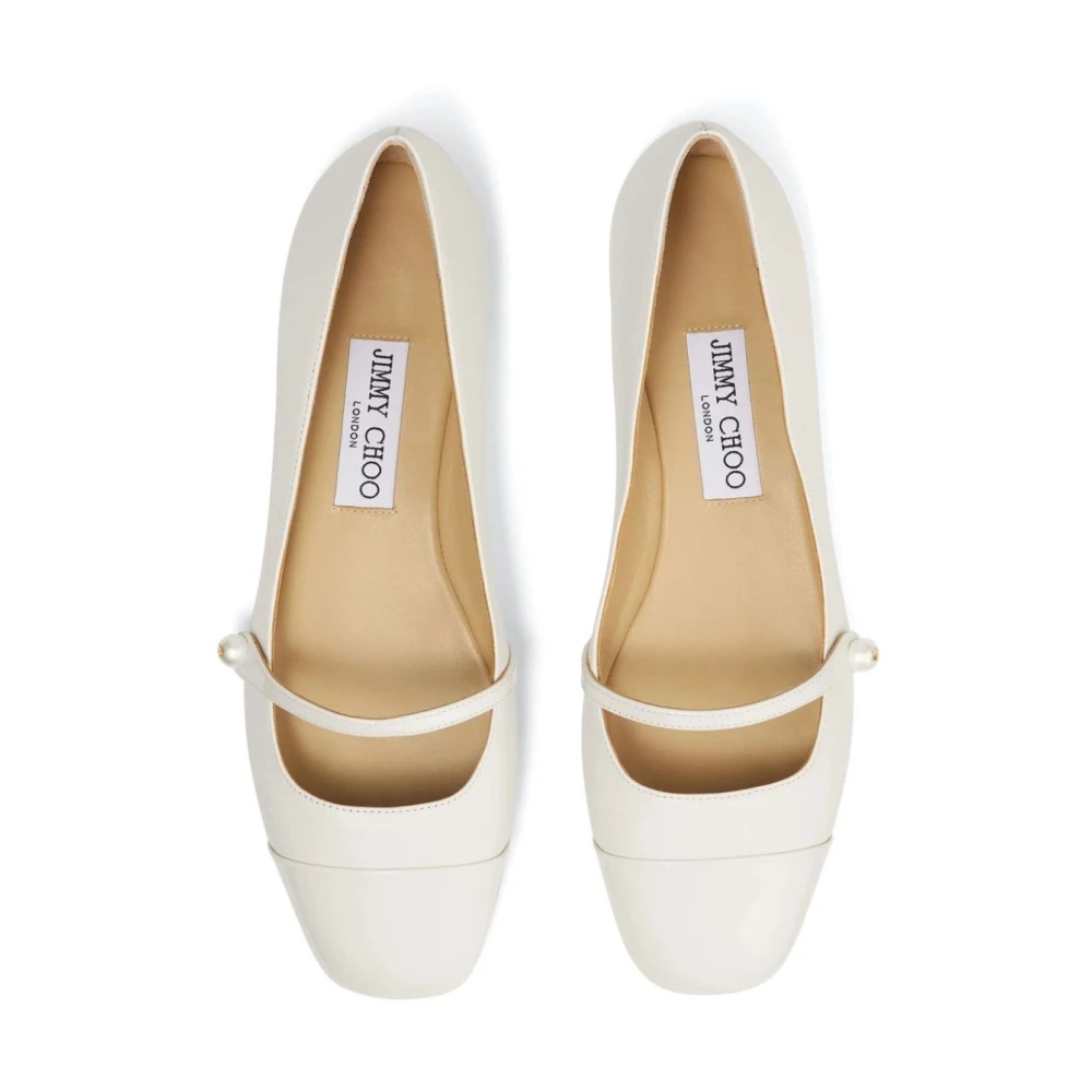 WHITE FLAT SHOES ELEGANT STYLE - 3