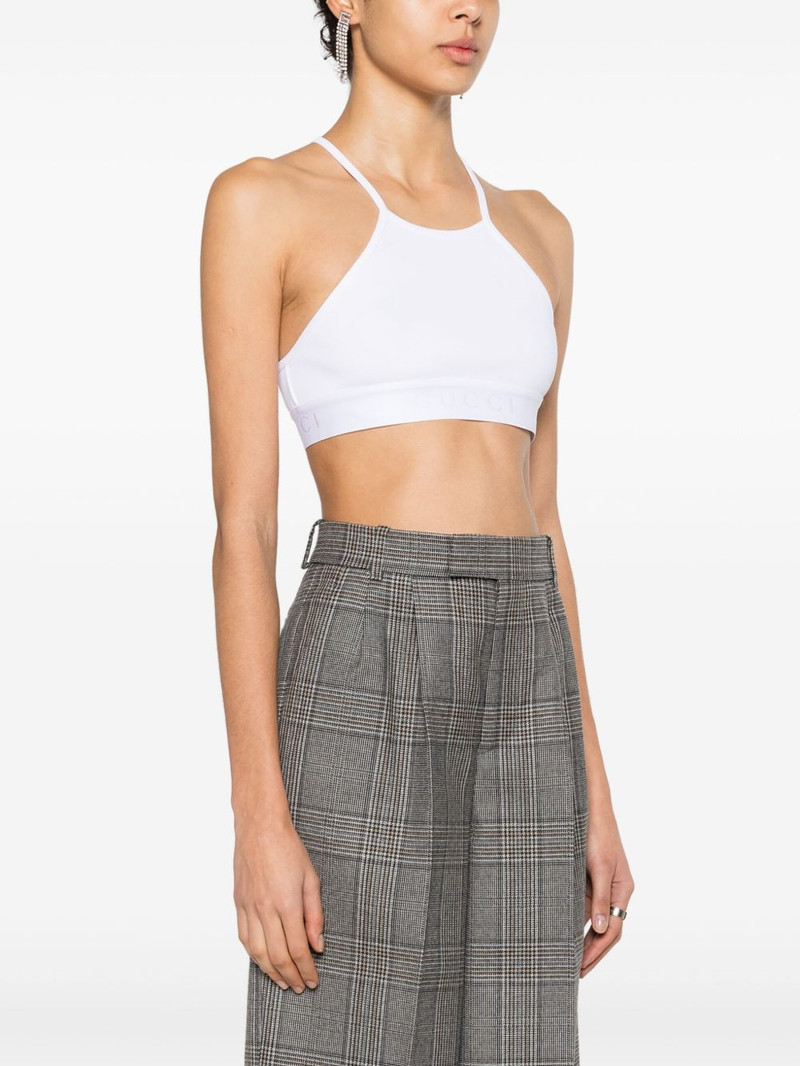 Interlocking G ribbed cropped top 3