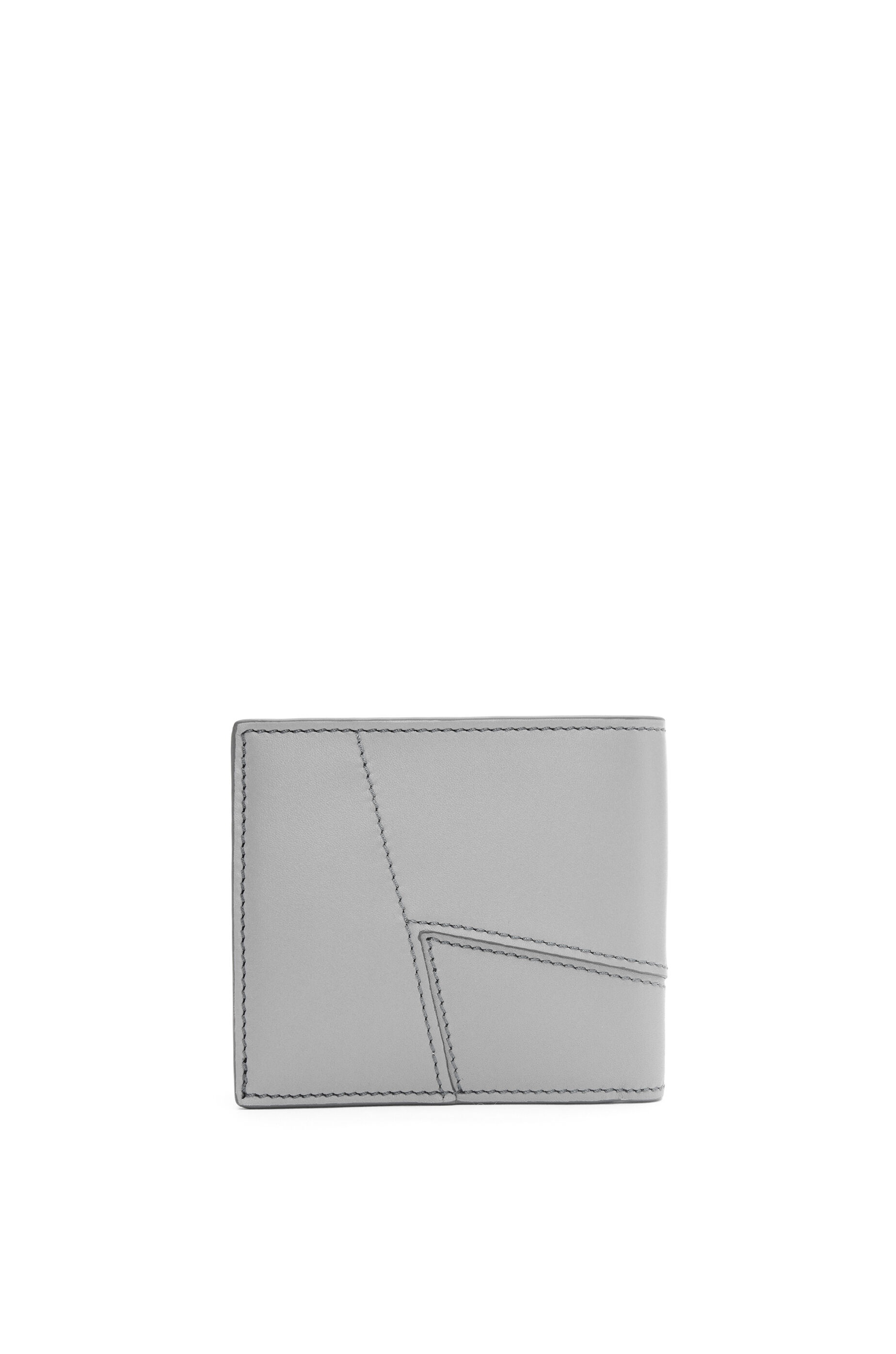 Puzzle stitches bifold wallet in smooth calfskin - 4