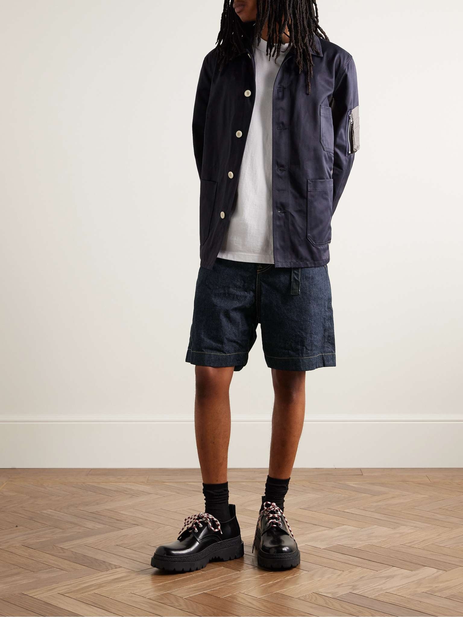 sacai BEYONDEXX Denim Shorts | REVERSIBLE