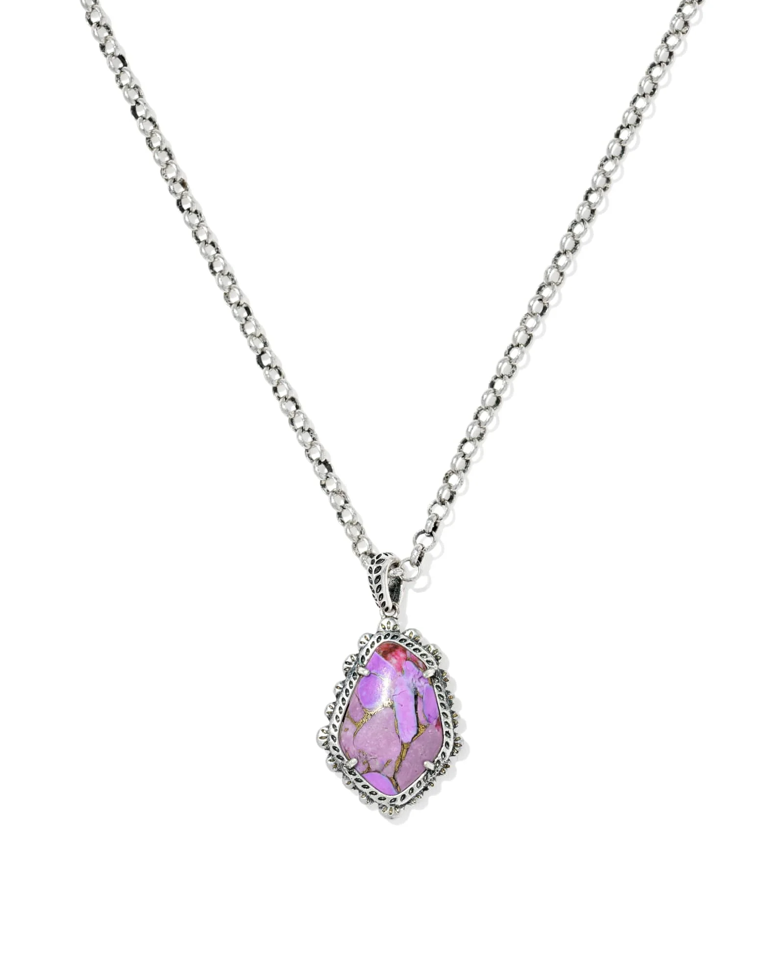 Ellery Vintage Silver Short Pendant Necklace - 1