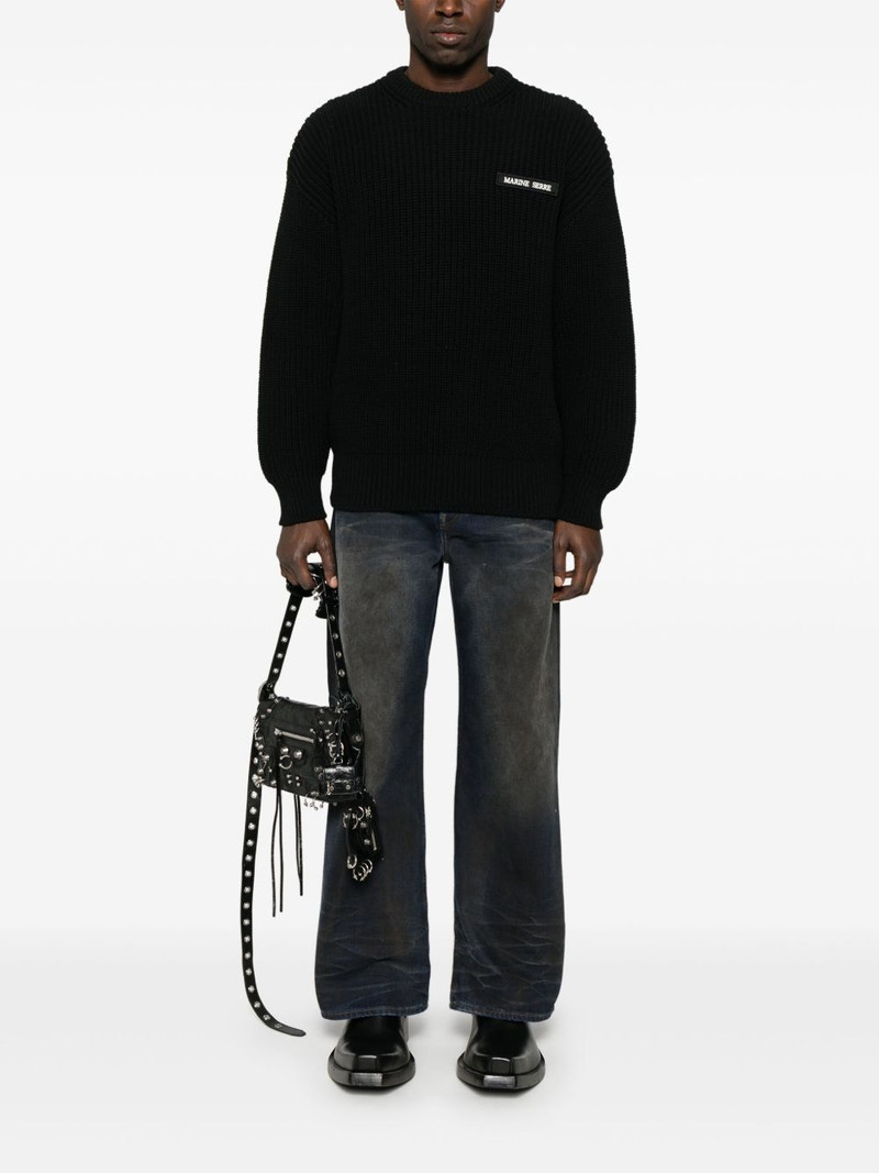 Marine Serre crew-neck sweater outlook