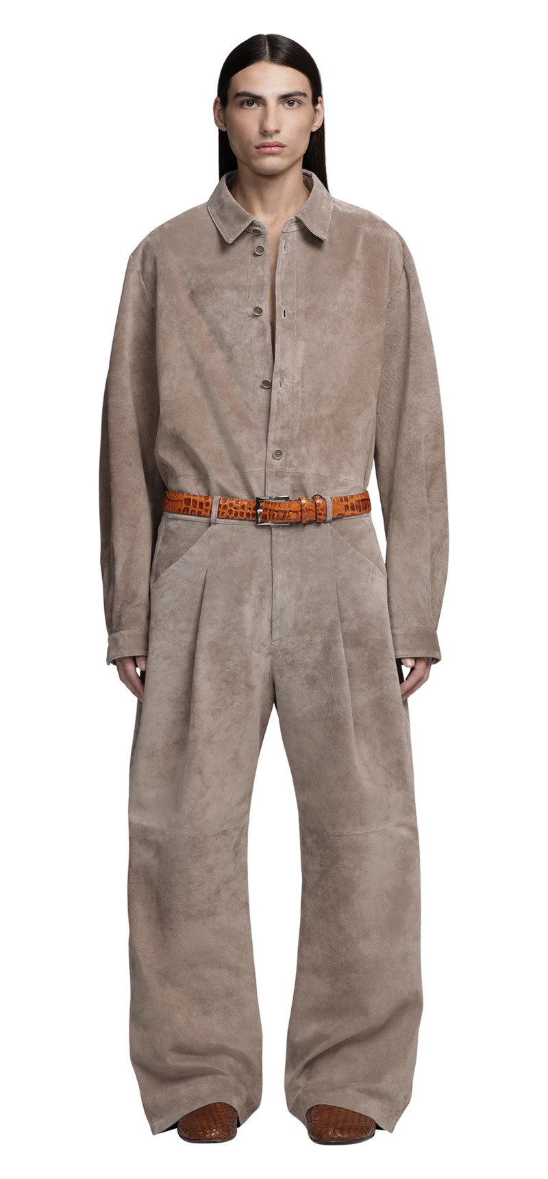 entire studios RECURRENT SHIRT STABLE SUEDE outlook