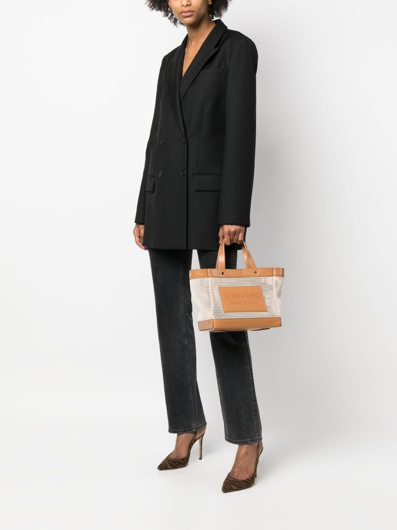 TOM FORD mesh-panelled shopping bag outlook